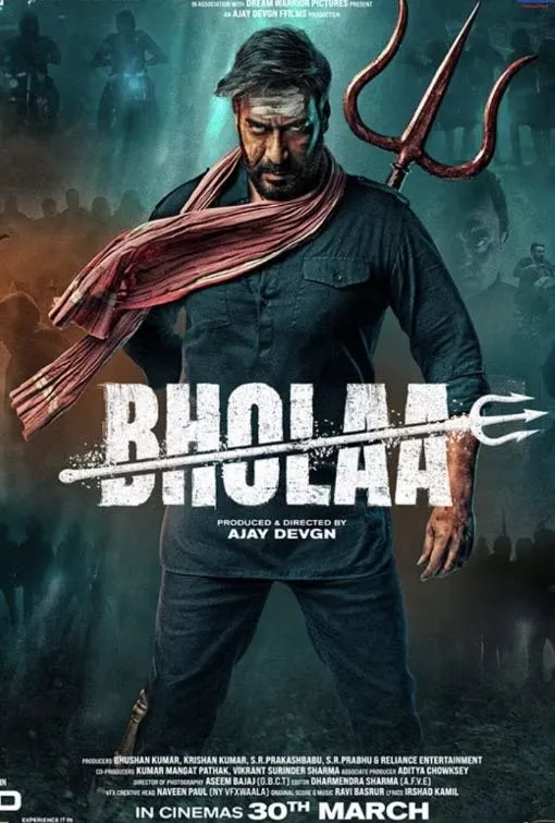 Bholaa action blockbuster poster streaming on Garox TV